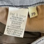 Rag and Bone Cropped Ankle Skinny Jeans Raw Hem Gray Women’s 29 Burmese Grey Photo 8