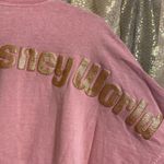 Walt Disney World Spirit Jersey Pink Long Sleeve Top T-Shirt Spell out S Photo 4