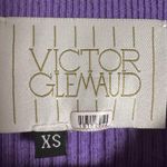 Victor Glemaud Red Purple Colorblock Cropped Cardigan Wool Sweater XS Photo 13