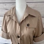 Ann Taylor Tan Khaki Button Down Belted Trench Dress Photo 2