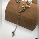 Handmade Natural Pearl Biwa Stick & Chocolate Necklace & Earring Set Boho Artsy Lagenlook Photo 4