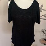 Mudd Black short sleeve cut out shoulder top Photo 0