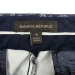 Banana Republic  Women's Size 4 Navy Blue Leopard Print Straight Leg Pants Photo 2