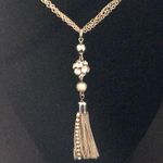 Guess  Pave Crystal Balls and Tassels Long Necklace Photo 0