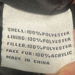 Steve Madden Convertible Puffer Jacket Vest M Black Shiny Wet Look Y2K 90s Cyber Photo 8