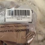 Quince NWOT  Second Skin Crossover Bralette (2-pack) in Sand Nude Sz Small Photo 6