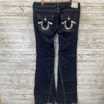 True Religion Vtg  Womens 31 Jeans Dark Denim Joey Super T Flared Leg Bell Bottom Photo 5