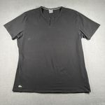 Lacoste Sleepwear Shirt Mens XL Black Henley Short Sleeve Crocodile Logo Lounge Photo 0