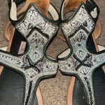 Anthropologie Meher Kakalia Queen Sofia Beaded Festival Sandal 40 / 9 Gray Photo 3