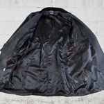 Vintage 80s Dark Gray Double Breasted Wool Cashmere Velvet Collar Coat Size 14 Photo 9