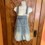 No Boundaries stone washed denim bib shortalls Photo 8