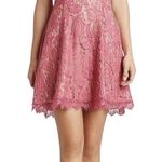 Dress The Population Dress Lace Gold Strappy Cocktail Party USA Pink Photo 0