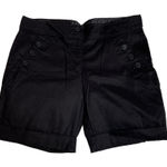 The Limited  Small 4 Black Pocket Shorts Belt Loops‎ Button Details Photo 0