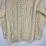 Thomas Keeling Wool Fisherman Sweater Cardigan Sz XL Chunky Hand Knit Photo 14