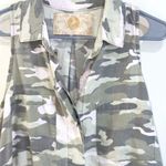 Bella Dahl Camo Sleeveless Top with Collar Green and White - Size XS - EUC Photo 2