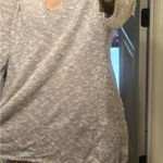 kim rogers Oversized Cozy Comfy Sweater V Neck Womens medium Short Dress Tunic Photo 6