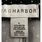 Sag Harbor  Size Large Black White Polka Dot Stretch Pencil‎ Pull On Skirt NEW Photo 5