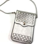 Silver Crossbody Cell phone Case/Holder 4x6 18a Photo 2