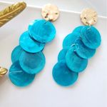 ZARA New!  Natural Shell Earrings Photo 4