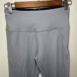 Victoria's Secret Victoria Sport Small Light Blue Grey Cut Out Pattern Leggings Photo 4