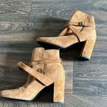 Saint Laurent  Tan Suede Booties Photo 4