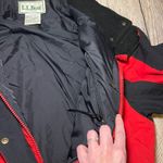 LL Bean Womens Red Black Insulated Ski Snowboard Jacket Parka Large Hooded 90s Photo 8