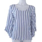 Anthropologie ’s Drew Top Open Bow Back Blouse, Natural Denim Size S NWT $166.00 Photo 5