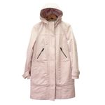 Boden Pink Moleskin Duffle Coat Hooded Quilted Lined Jacket Women’s Size 6 US Photo 4