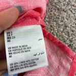 Charter Club  Floral‎ Button Down Shirt Pink White Linen Cotton Blend Womens S Photo 3