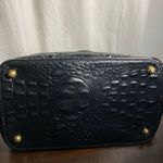 Brahmin Brahman Vivian black-and-white stripe Croc-Embossed Women's Bag Photo 10