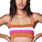 l*space L* Pink Bougainvillea Bikini bottom with color block bandeau - worn 1 time Photo 13