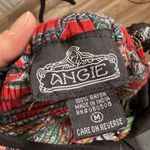 Angie  Abstract Tank Bohemian Boho Maxi Sun Dress Black‎ Red Medium Southwestern Photo 2