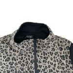 Vintage Gigio Leopard Print Black Jacket Full Zip High Neck Pockets Small USA Photo 3