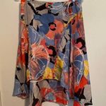 Armani Exchange A/X Silk Floral High Low Skirt Photo 0