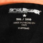 Scrubstar Black Front Pocket Nurse Vet Medical Scrub Top Photo 5