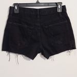 Free People We the Free Sofia Button Fly High Waisted Cut-Off Shorts Black 25 Photo 2