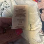 Free People  Large pretty top yellow stitching on blue gorgeous Photo 9