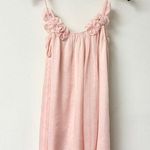 Rebecca Taylor 100% Silk Sleeveless Floral Mini Dress Light Pink Women's Size 0 Photo 1