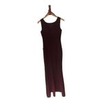 Eliza J  Wine Burgundy Ruffle Front Sleeveless Cocktail Gown Size 2 NWT Photo 4