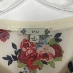 Iris 3/4 Sleeve Chiffon Floral Top Size L Photo 1