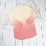 Soft Surroundings 🆕  Women's Pink Ombre Button‎ Down Longsleeve Shirt Photo 3