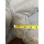 Levi's 501 Womens High Rise Button Fly Cut Off Denim Shorts Blue Distress Size 27 Photo 9