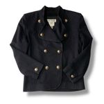 Vintage Yves Saint Laurent Encore Cashmere Wool Double Breasted Jacket Size US 8 Black Photo 3