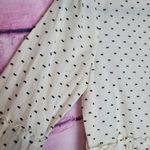 Club Monaco  PEIBI CREAM WIDE NECK RUFFLE DOT PRINT BLOUSE XS Photo 3
