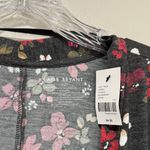 Lane Bryant NWT Floral open front Cardigan - Charcoal Gray Red plus size 26/28 Photo 4