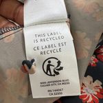 Outerknown  Black‎ Floral Maxi Dress Puff Sleeve Sustainable  Button Front XS Photo 5