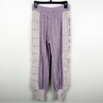 Love Shack Fancy Landana Alpaca Wool Knit Joggers Womens XS Purple Cottagecore Photo 5