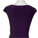 Ralph Lauren Lauren Sheath Dress Knot Front Boatneck Jersey Plum Women’s Size 6 Photo 7