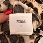 Anne Klein M Leopard Print Short Sleeve Blouse Top V-Neck Pullover NWOT Photo 5