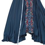 Johnny Was Cassie heavily embroidered Challis maxi dress in slate blue NWT RARE Photo 10